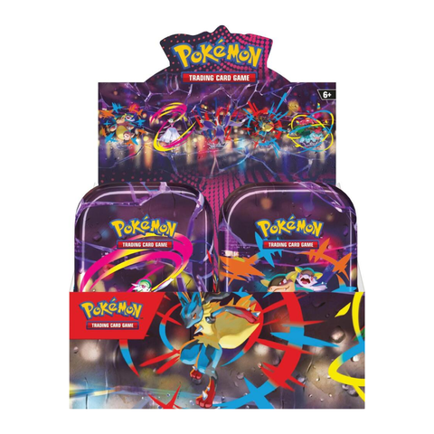 Pokemon Mega Evolution Mega Heroes Mini Tin Display
