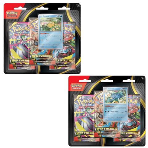 Scarlet & Violet: Mega Evolution - 3 Pack Blister (Set of 2)