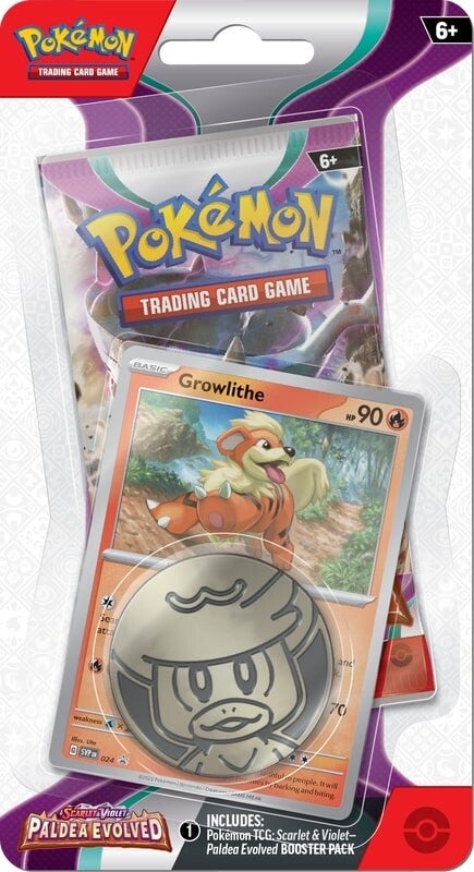 Scarlet & Violet: Paldea Evolved - Checklane Blister (Growlithe)