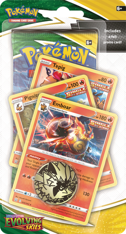 Sword & Shield: Evolving Skies - Premium Checklane Blister (Emboar)