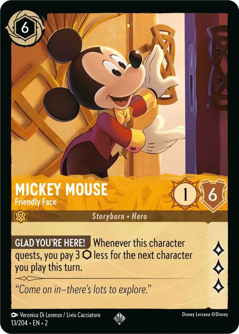 Mickey Mouse - Friendly Face (13/204) [Rise of the Floodborn]