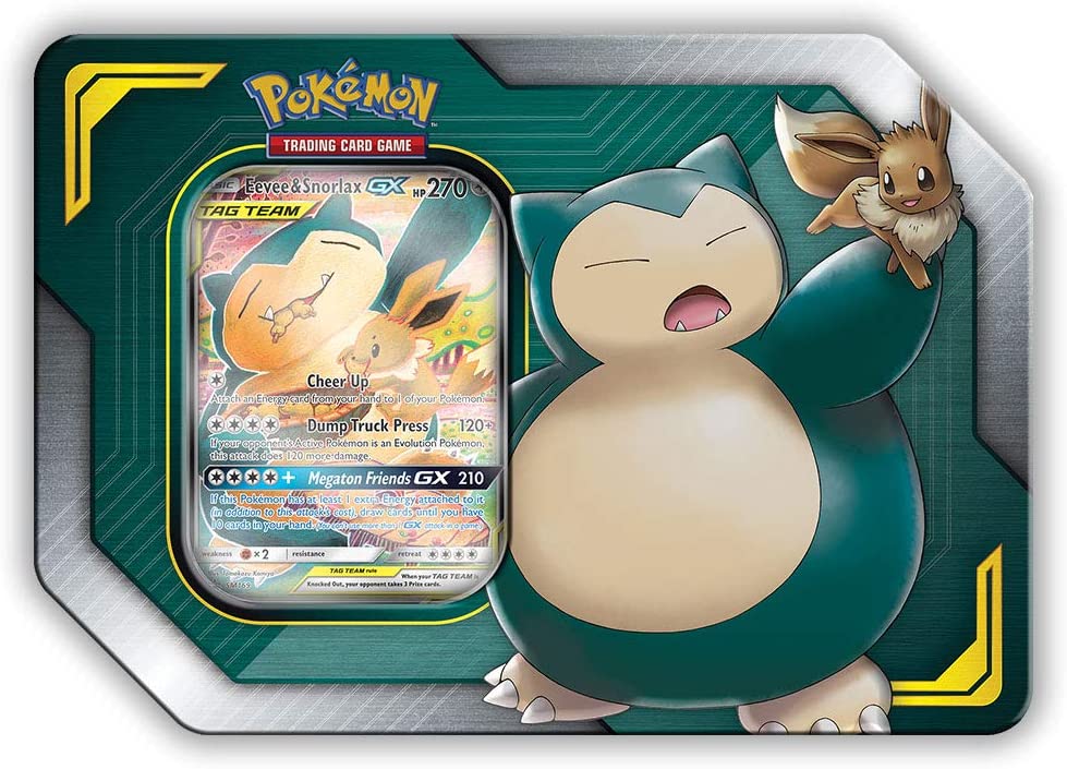 snorlax gx pokemon card value Collector's Tin (Eevee & Snorlax GX)