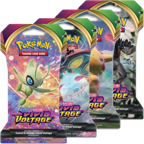 Sword & Shield: Vivid Voltage - Sleeved Booster 4-Pack