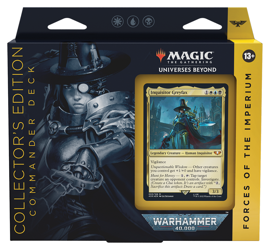 mtg warhammer 40k commander deck lists Precon Black // (Imotekh the Stormlord) list // Moxfield MTG Deck Builder Magic: The Gathering Universes Beyond: