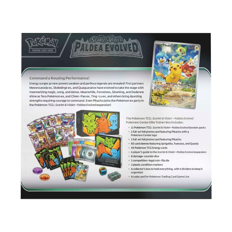 Scarlet & Violet: Paldea Evolved - Elite Trainer Box (Pokemon Center E Scarlet & Violet: Paldea Evolved - Elite Trainer Box (Pokemon Center E