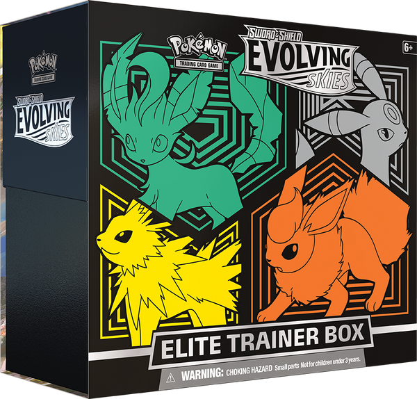 エリートトレーナーボックス skies　イーブイ Sword & Shield: Evolving Skies - Elite Trainer Box (Flareon/Jolteon/Um