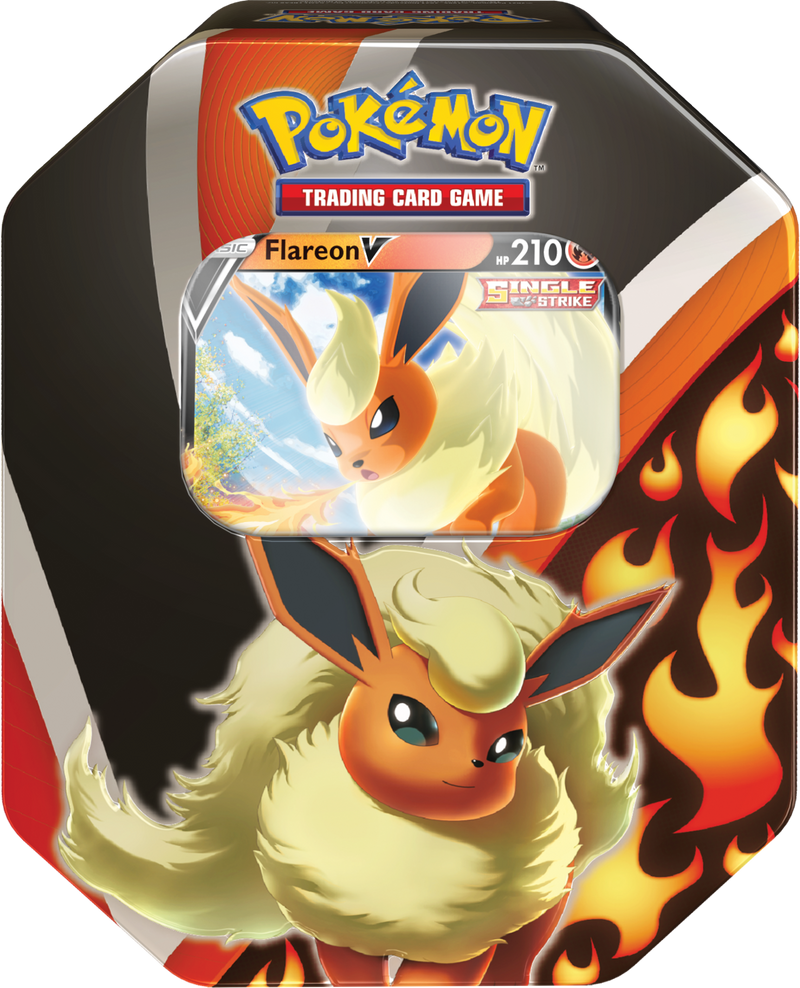 Sword & Shield: Evolving Skies - Eevee Evolutions Tin (Flareon V) Sword & Shield: Evolving Skies - Eevee Evolutions Tin (Flareon V)